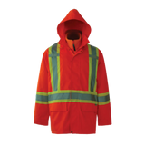 Viking 6400JO Journeyman 3-n-1 Hi-Viz Orange Traffic Parka