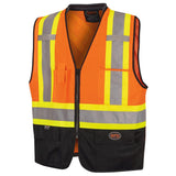 Pioneer 6894 Hi-Viz Zip Front Bi-Color Safety Vest