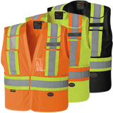 Pioneer 6933 Hi-Viz Tear-Away Lime Safety Vest