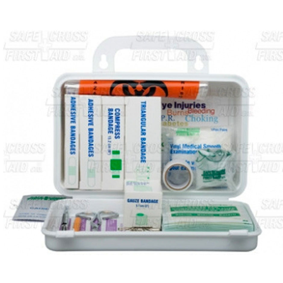 Saskatchewan Bus First-Aid Kit, 10 Unit, Plastic Box, EA