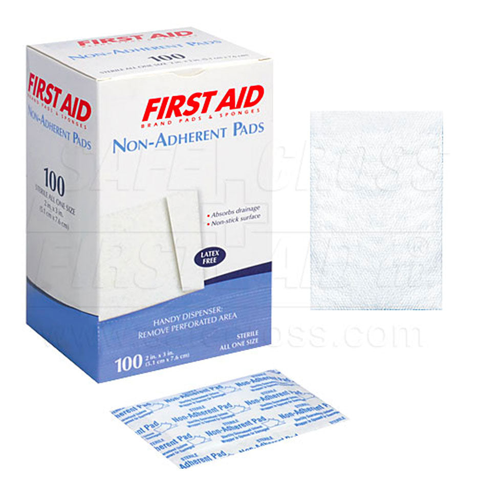 Absorbent Pads, Non-Adherent, Sterile, 3" x 4", Box