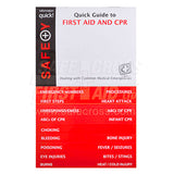 First-Aid & CPR Quick Books Reference Guide, Large, EA