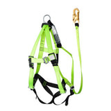 V8252446 Peakworks Full Body Harness & 6' Shock Pack Lanyard with 3/4" snap hook Class A