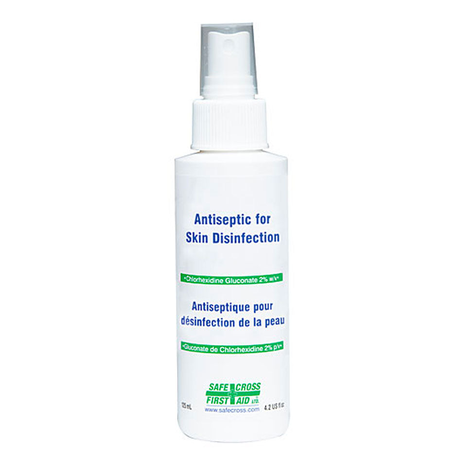 Safecross Antiseptic Spray Pump, 4.2 oz./125mL, EA