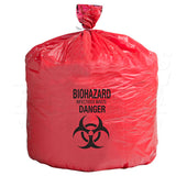 Infectious Waste Disposal Bags, 24" x 24", 250/Case,Case