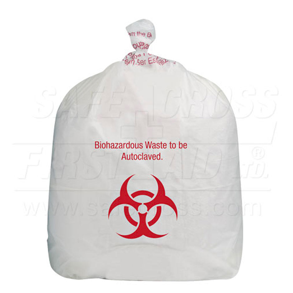 Infectious Waste Disposal Bags, Autoclable, 25" x 30", 200/Case,Case