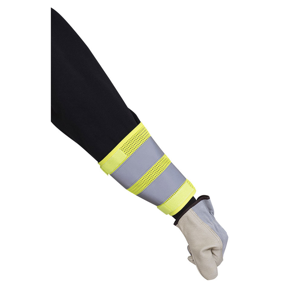 Traffic Safety Cuff - Two 8" Reflective Bands - Hangable Bag - Yellow