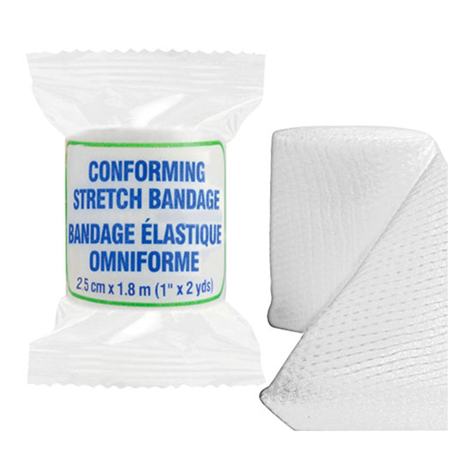 Conforming Bandage Rolls, Non-Sterile 1", Individually wrapped, EA