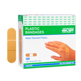Plastic Bandages, 3/4" x 3", 100/Box, Box