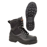 Pioneer V4610870 Metal-Free Composite Toe/Plate Leather Work Boot, Black