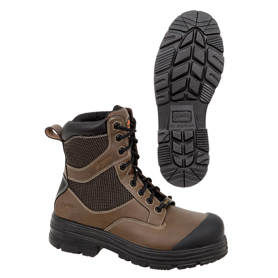 Pioneer V4610830 Metal-Free Composite Toe/Plate Leather Work Boots, Brown