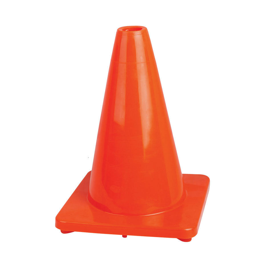 Premium 12" PVC Flexible Traffic Cone - Orange