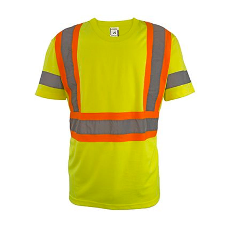 Coolworks Hi-Vis Micro-Fibre T-Shirt, Short Sleeve Lime Green, EA