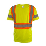 Coolworks Hi-Vis Micro-Fibre T-Shirt, Short Sleeve Lime Green,3XL-4XL,EA