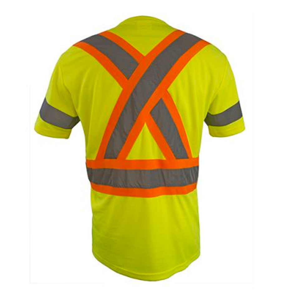 Coolworks Hi-Vis Micro-Fibre T-Shirt, Short Sleeve Lime Green, EA