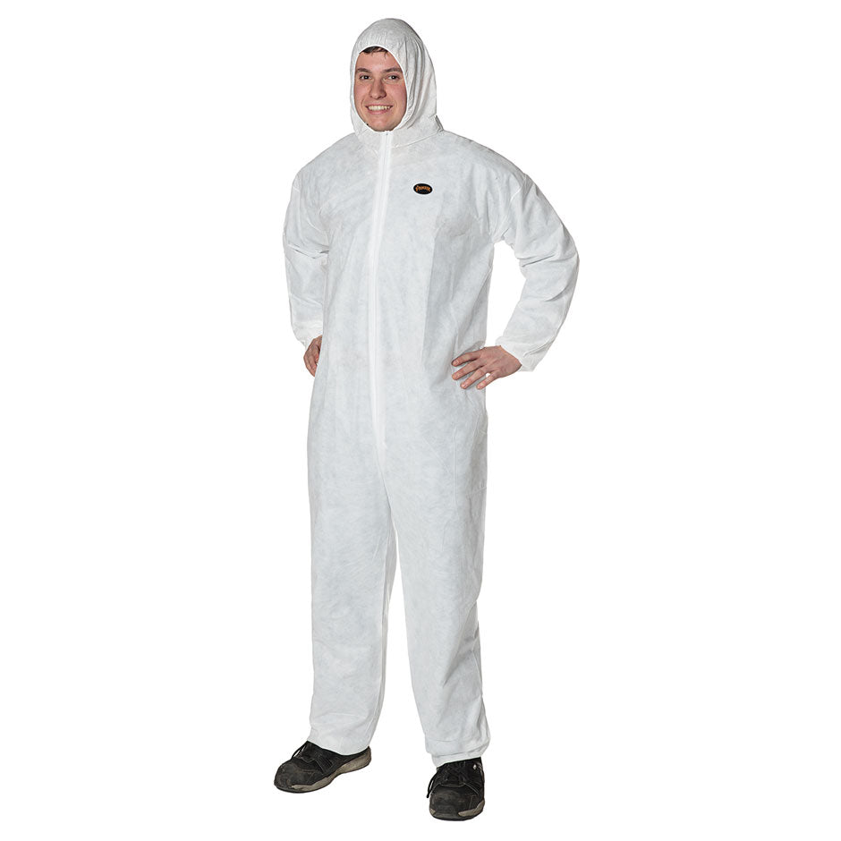 Disposable SMS Coverall - White