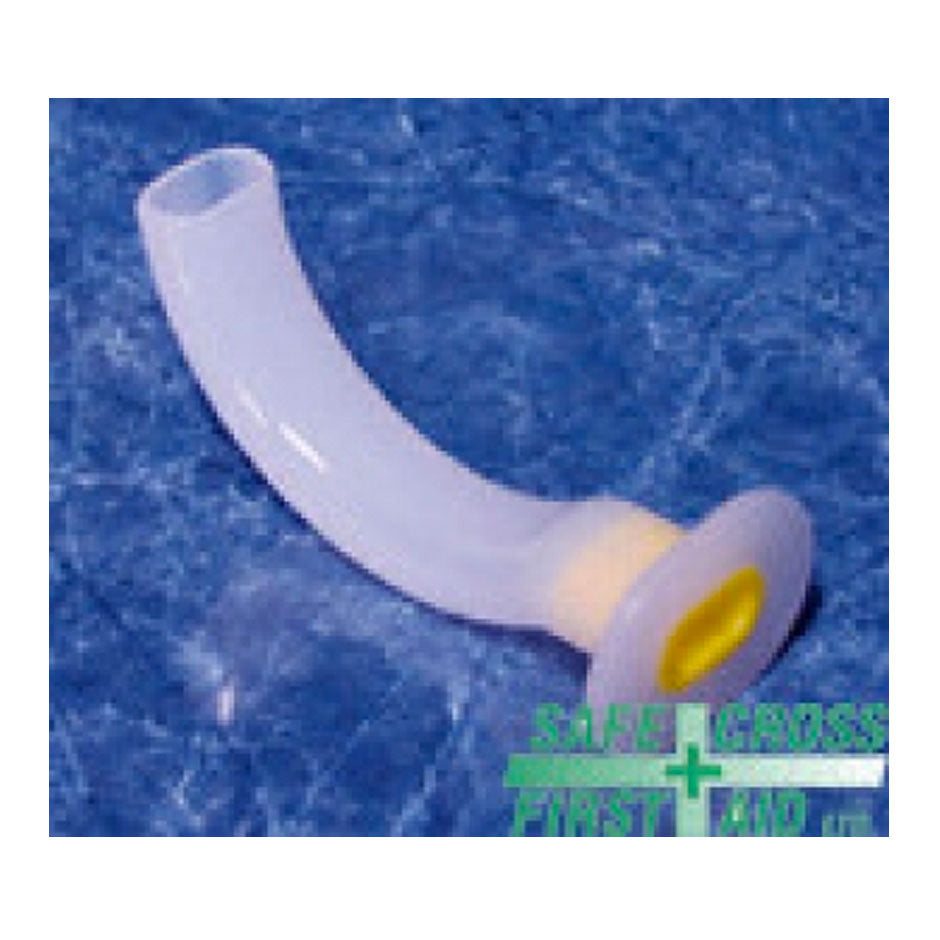 Guedel Disposable Airway, Small Adult, Yellow - Size 3, 90 mm., EA