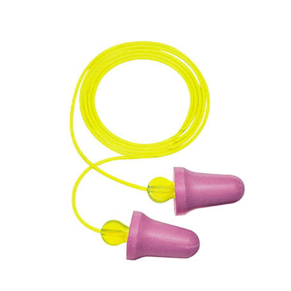 3M E-A-R P2001 No-Touch Lime Green Corded Disposable Earplugs