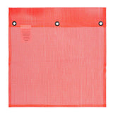 PE Mesh Flag with Grommets-16"x16"-Red