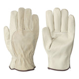 Driver's Cowgrain Gloves - Unlined - Beige - 10 Dozen