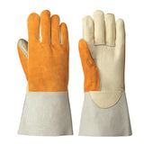 FR Welder's Cowgrain Gloves - Beige/Gold - Dz
