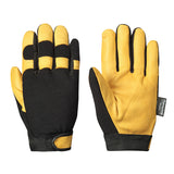 Mechanic's Ergonomic Gloves - 1-Piece Palm - Thinsulate® Lined - Black Spandex Back - 6 Dozen