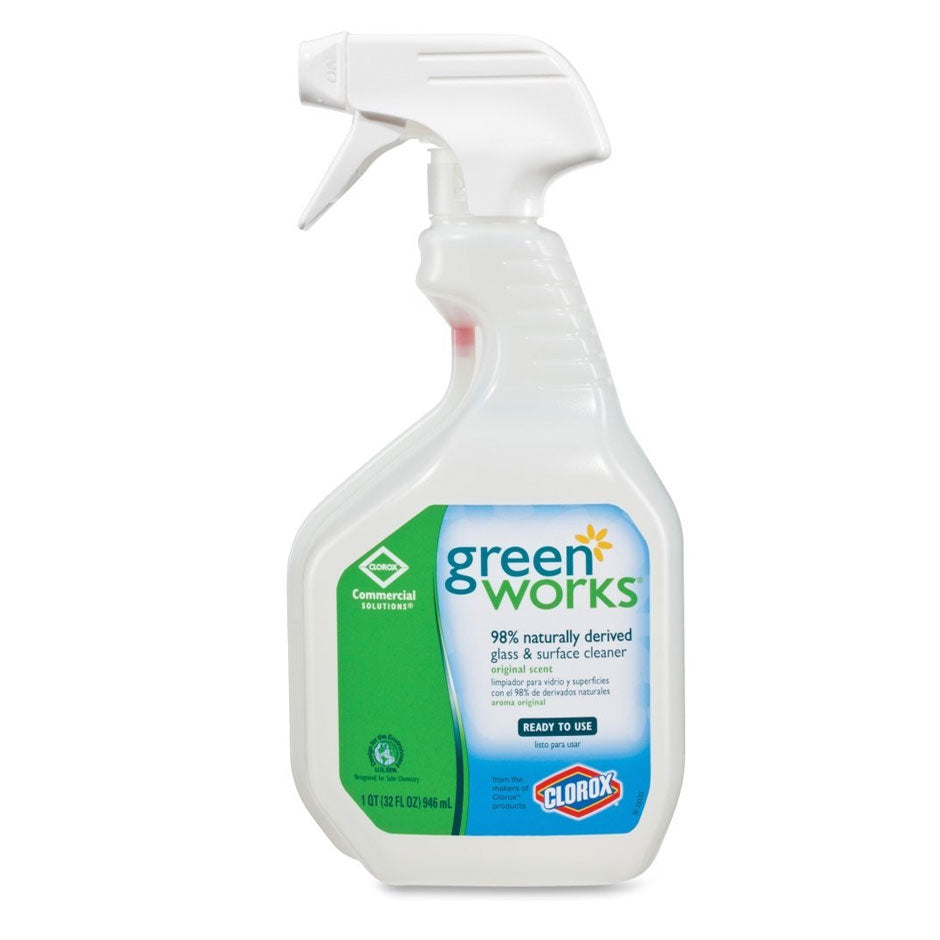 Greenworks Glass Cleaner, 946mL, Case/12