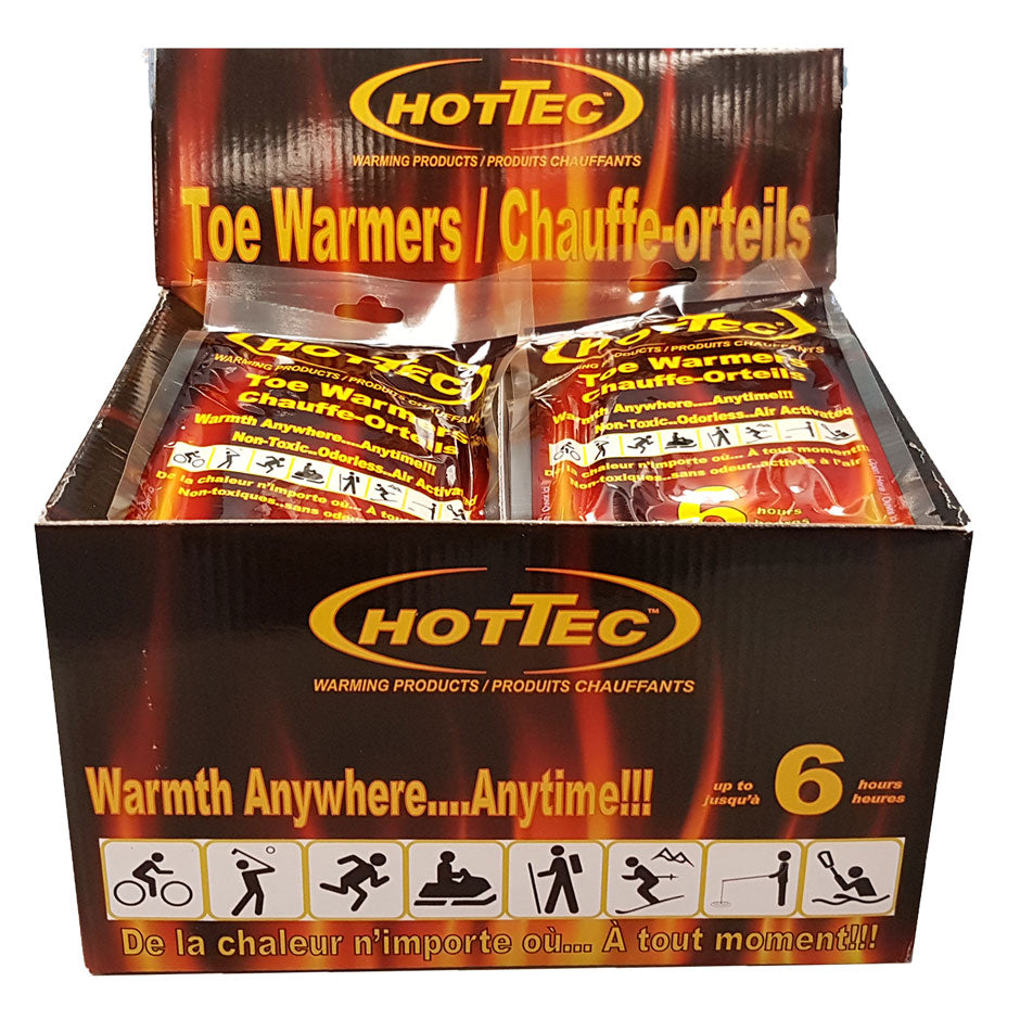 Hottec Toe Warmers 30 Pairs/Box