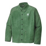FR Welding Jacket - Premium Kevlar®-Stitched Leather - Green