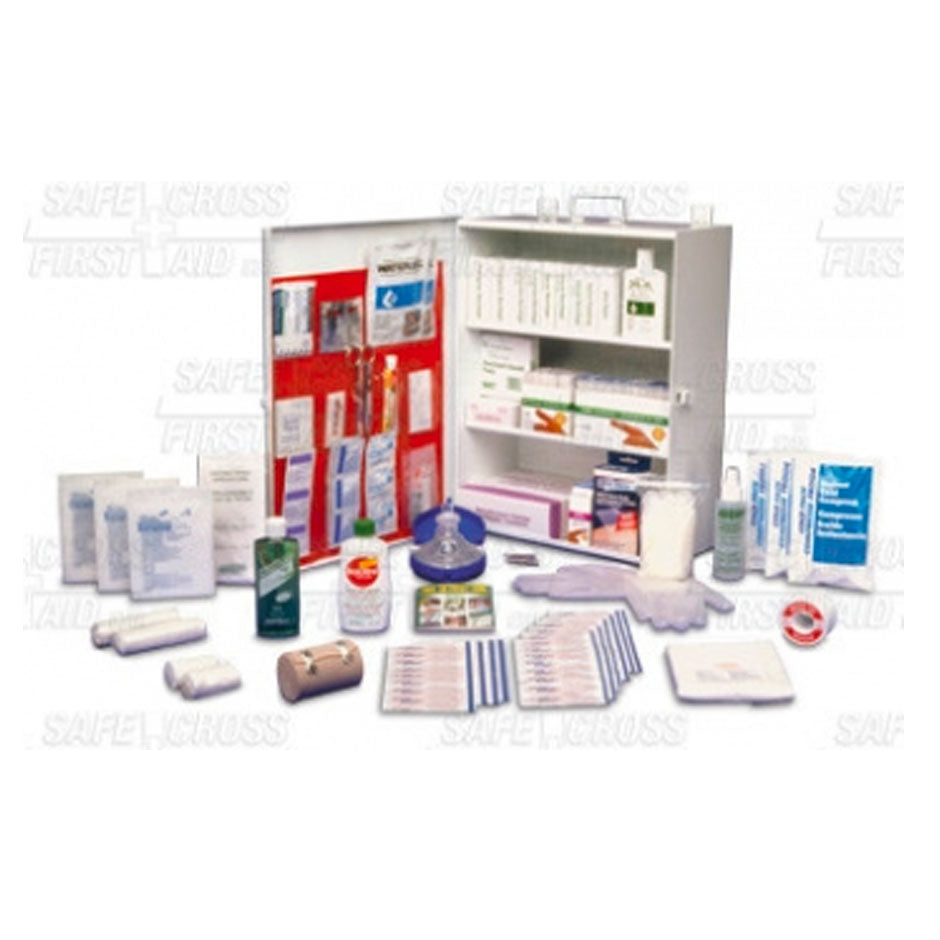 Yukon Restaurant/Food Processing Deluxe First-Aid Kit, Metal Cabinet, EA