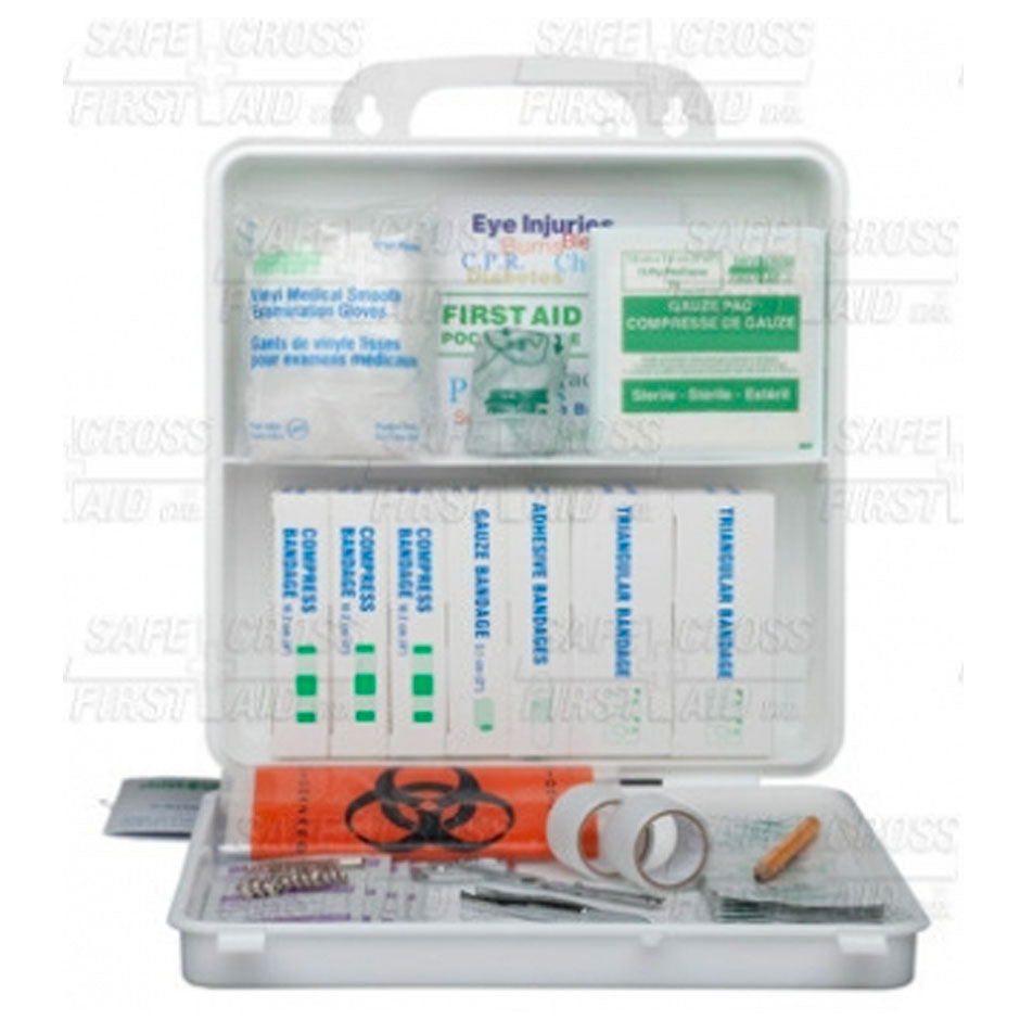 British Columbia Level 1 First-Aid Kit, Plastic Box, EA