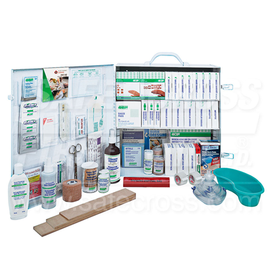 Ontario Office Deluxe #3 Metal Cabinet First-Aid Kit, EA