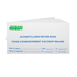 Accident Record Book, First-Aid Kit Size, EA