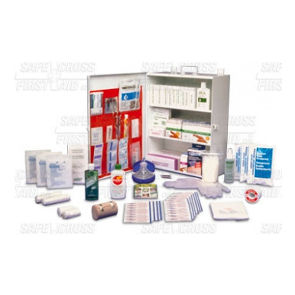Yukon Restaurant/Food Processing Standard First-Aid Kit, Metal Cabinet, EA