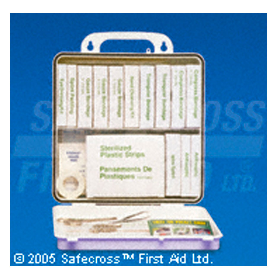 Federal Aviation, Type B First-Aid Kit, 24 Unit Plastic Box, EA