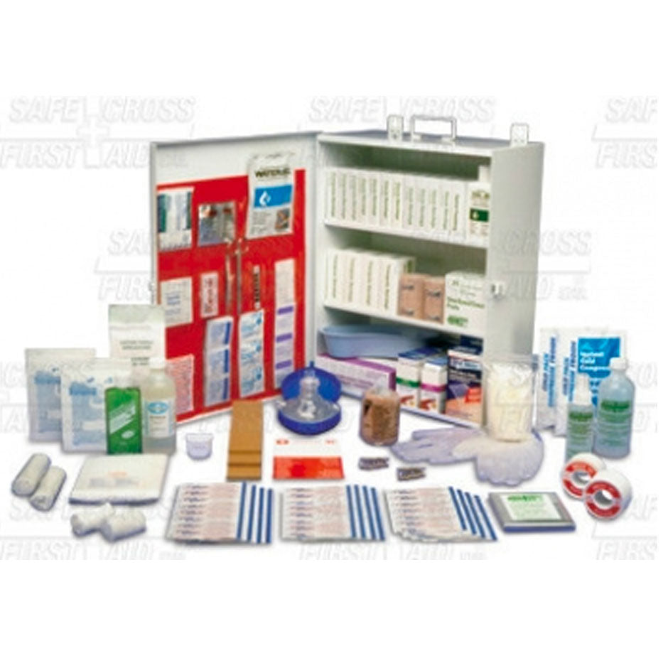 Nova Scotia Office Deluxe First-Aid Kit, Metal Cabinet, EA