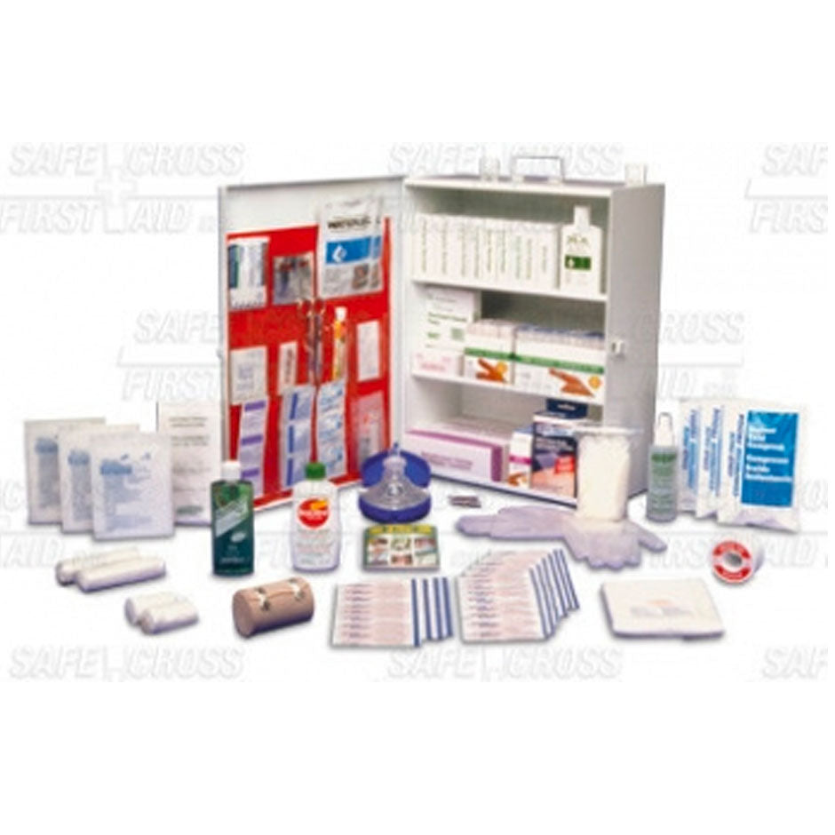 Manitoba Restaurant/Food Processing Deluxe First-Aid Kit, Metal Box, EA