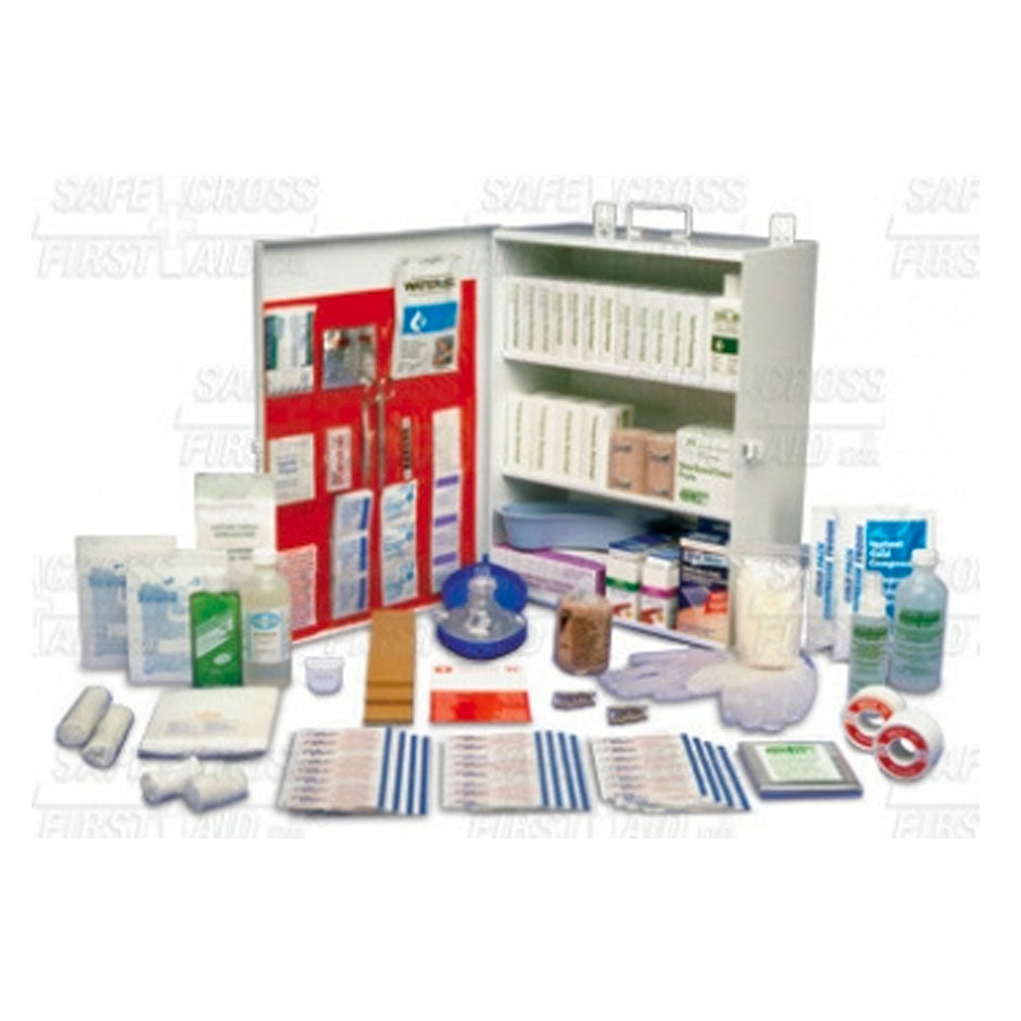 Manitoba Workplace Deluxe First-Aid Kit, Metal Box, EA