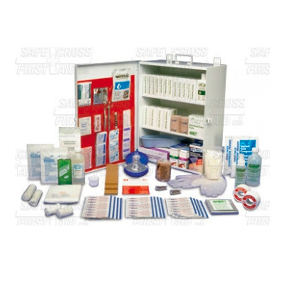 Manitoba Office Deluxe First-Aid Kit, Metal Box, EA
