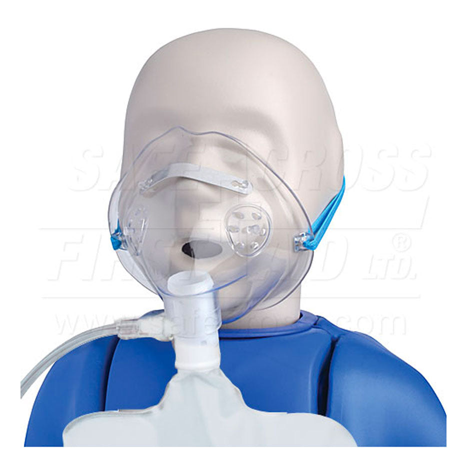 Non-Rebreathing Pediatric Oxygen Mask with reservoir bag, 50/Case, CS