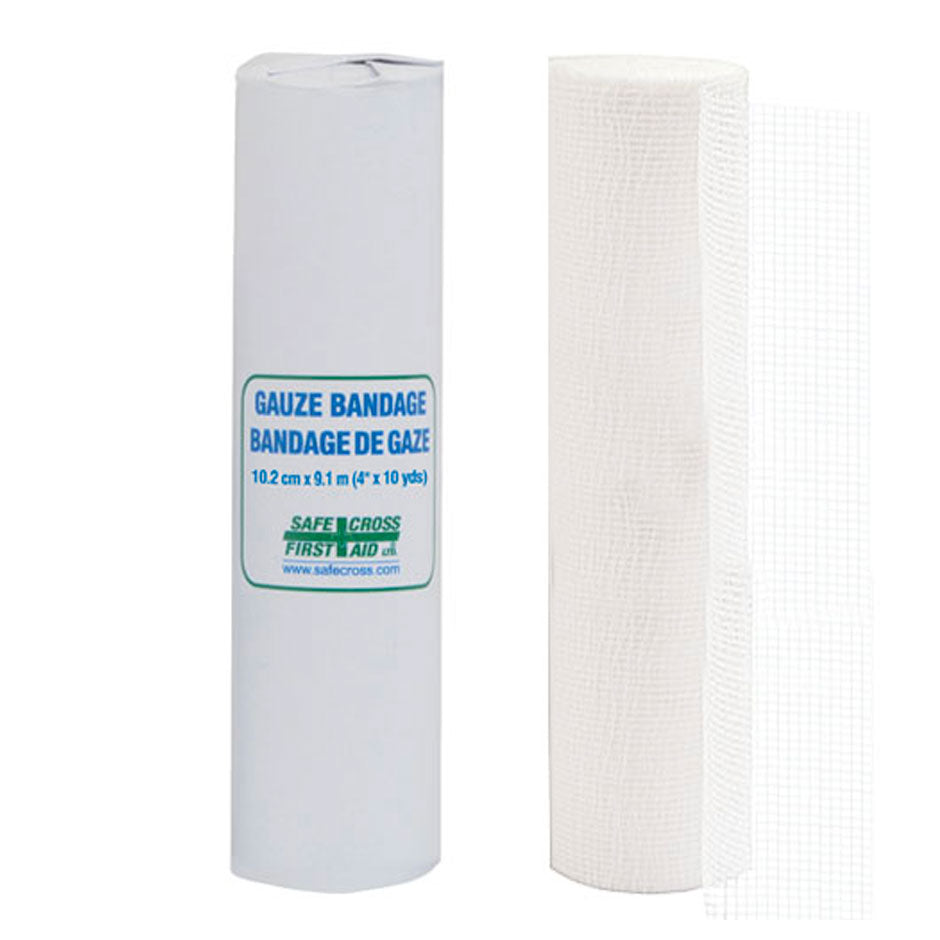 Gauze Bandage Rolls, 4" x 10 yds, EA