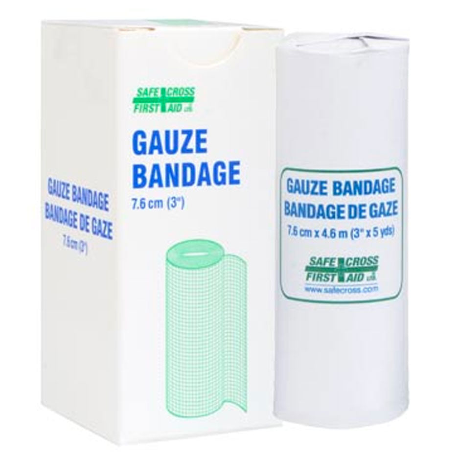 Gauze Bandage Rolls, 3" x 5 yds, 1/Box, Box