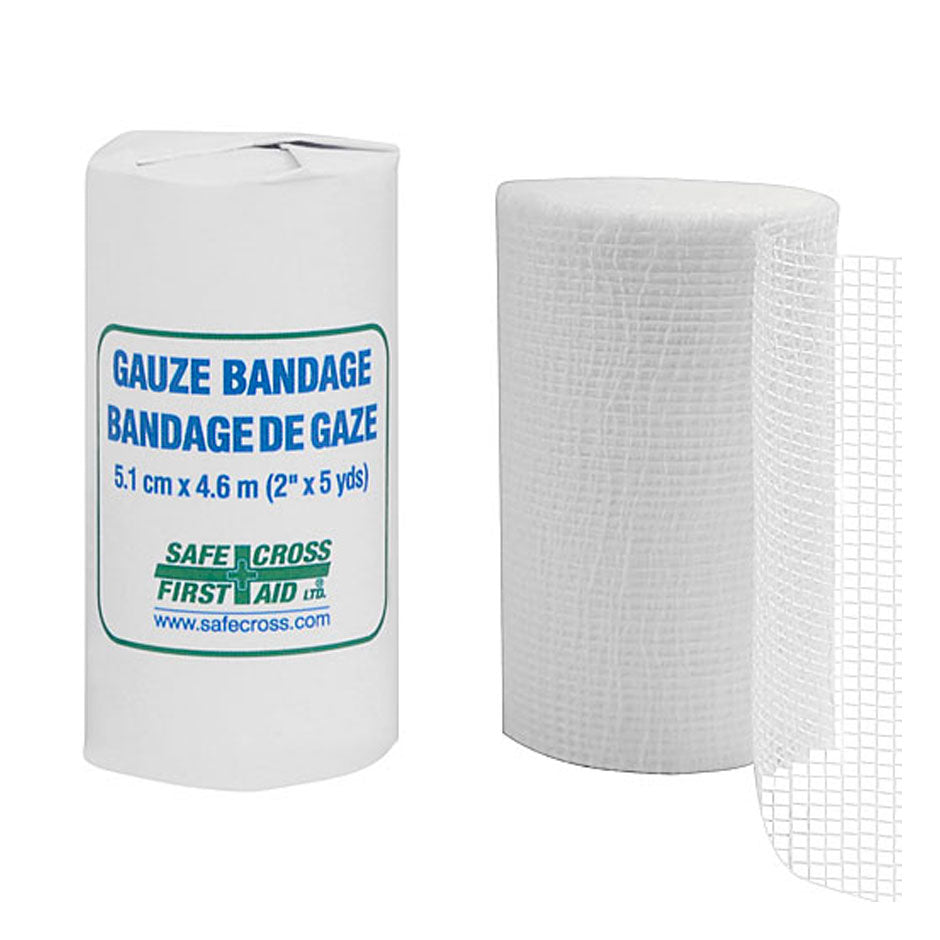 Gauze Bandage Rolls, 2" x 5 yds, EA