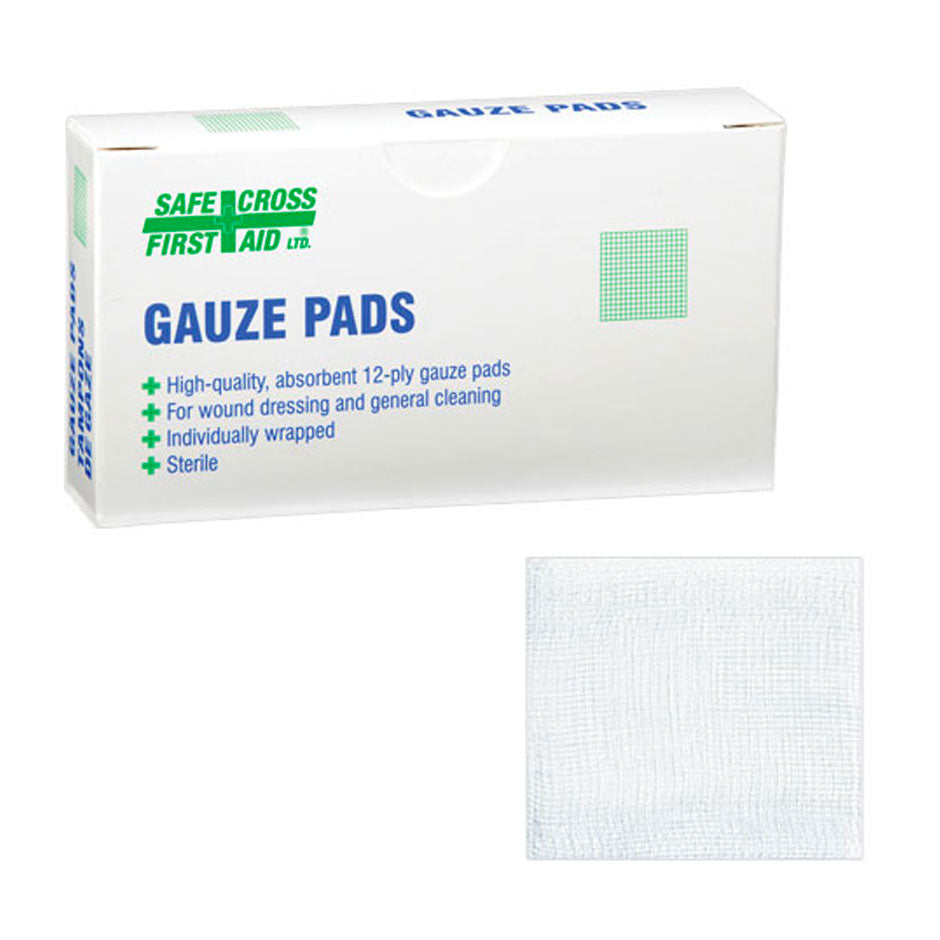 Gauze Pads, Sterile, 4" x 4", 4/Box