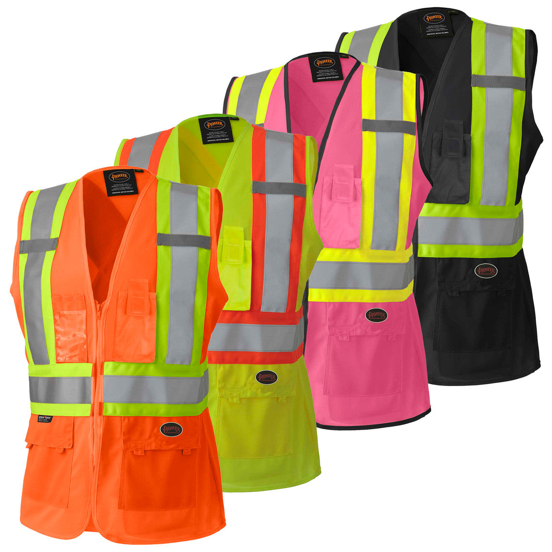 Pioneer 136 Hi-Viz Orange Women's Safety Vest