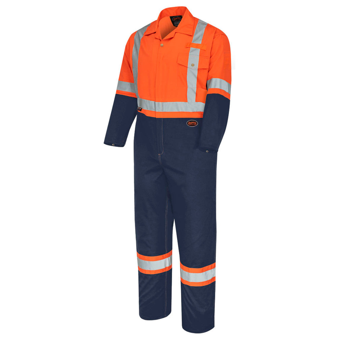 Pioneer 5514BB Two-Tone Orange/Navy Safety Coverall