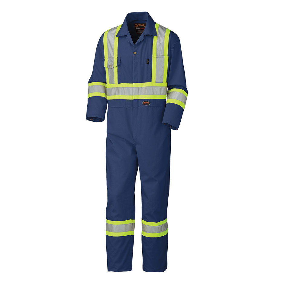 Pioneer 5516 Safety Coverall - Poly/Cotton - Navy