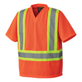 Pioneer 5992P Hi-Viz Safety T-Shirt - Poly Mesh - Hangable Bag - Hi-Viz Orange