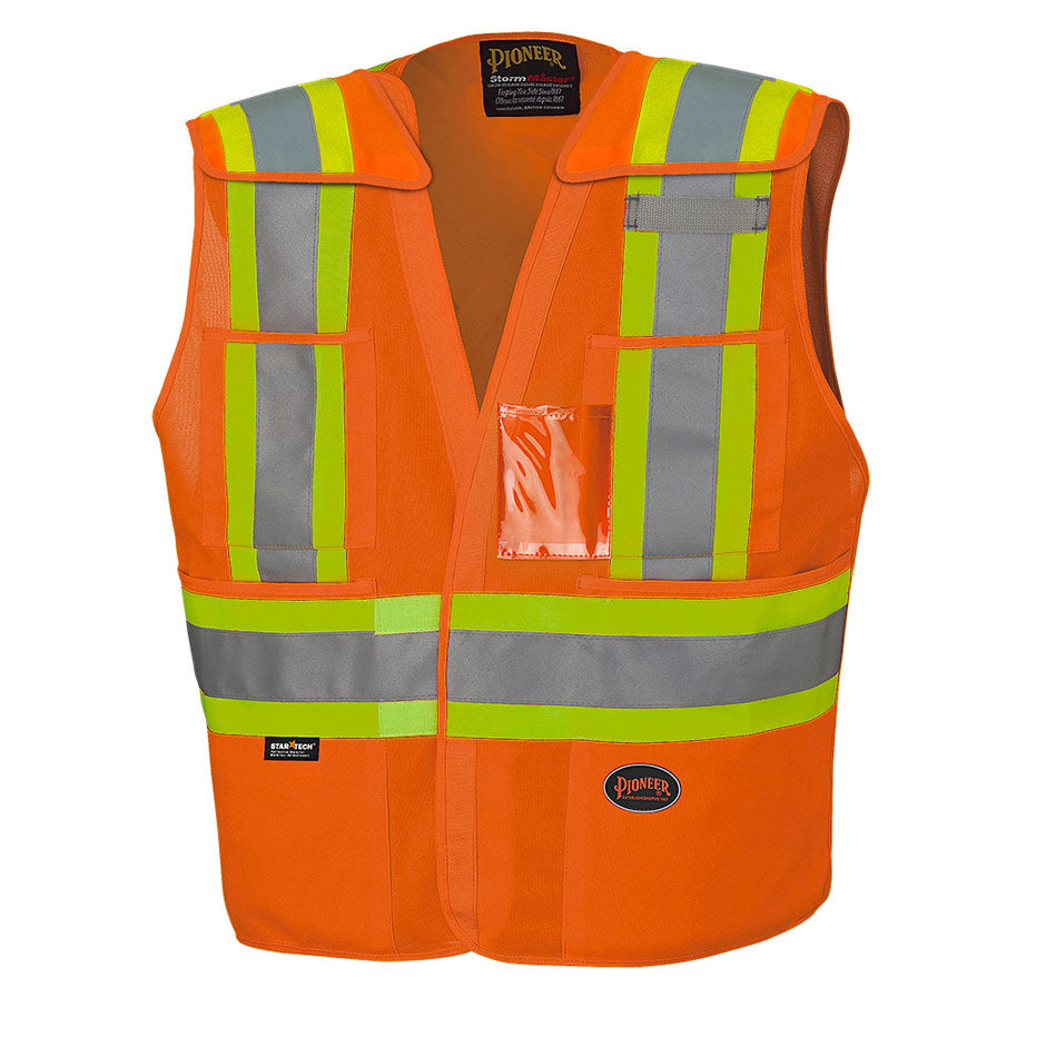 Pioneer 6930 Hi-Viz Orange Safety Tear-Away Vest