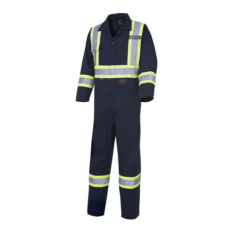 Pioneer V2020680 Safety Coverall, Navy